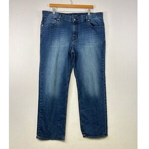Calvin Klein Jeans Mens W38 L30 Straight Leg Blue Wash Denim Pants